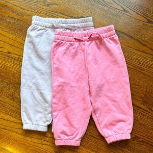 Hanna Andersson Pink and Lilac Kids Joggers size 18-24 months.Like new condition